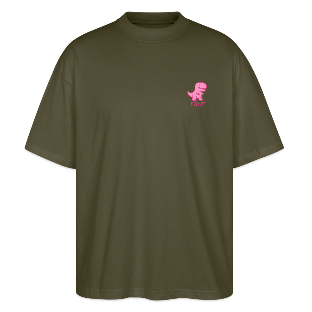 T-shirt oversize Rawr - kaki