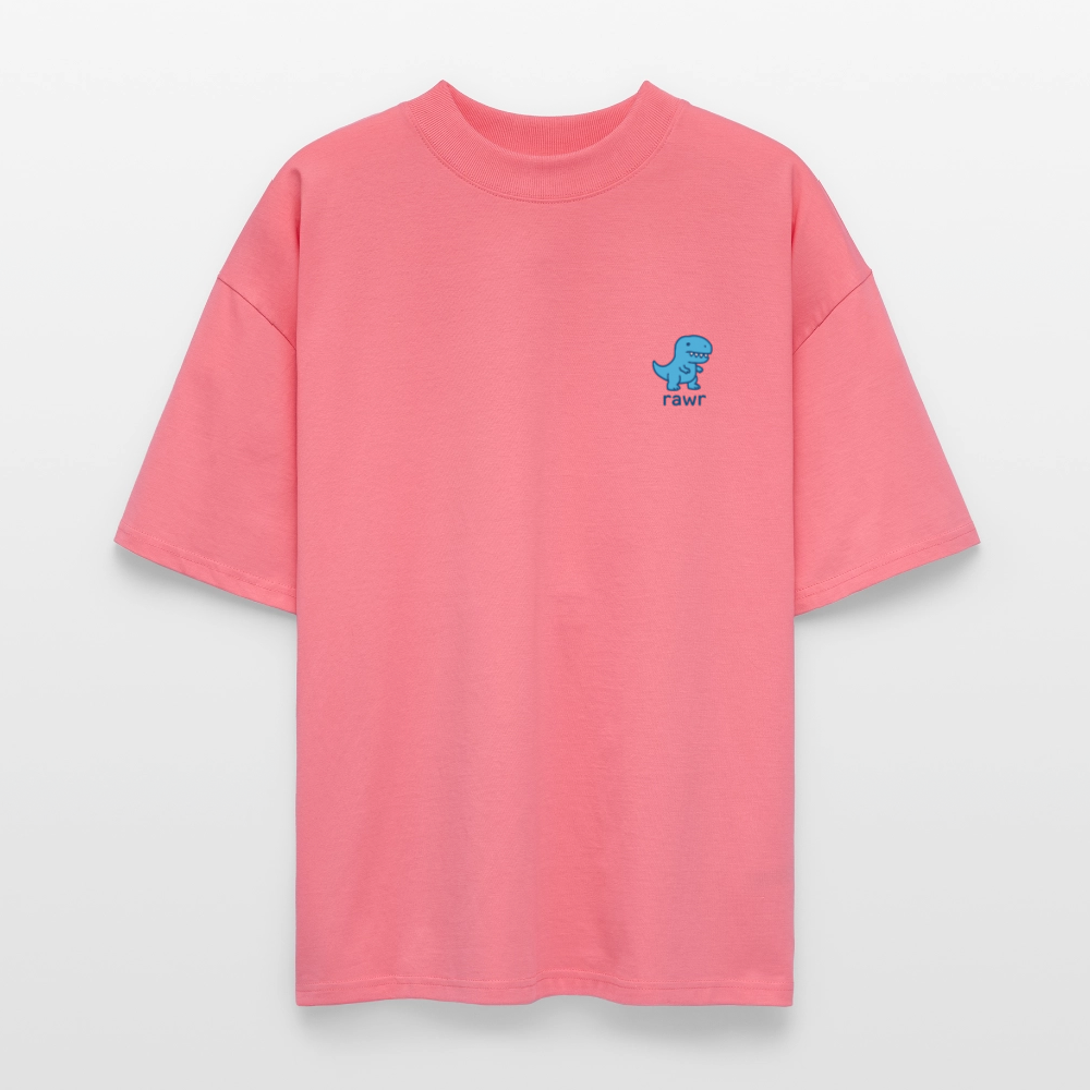 T-shirt oversize Rawr - rose