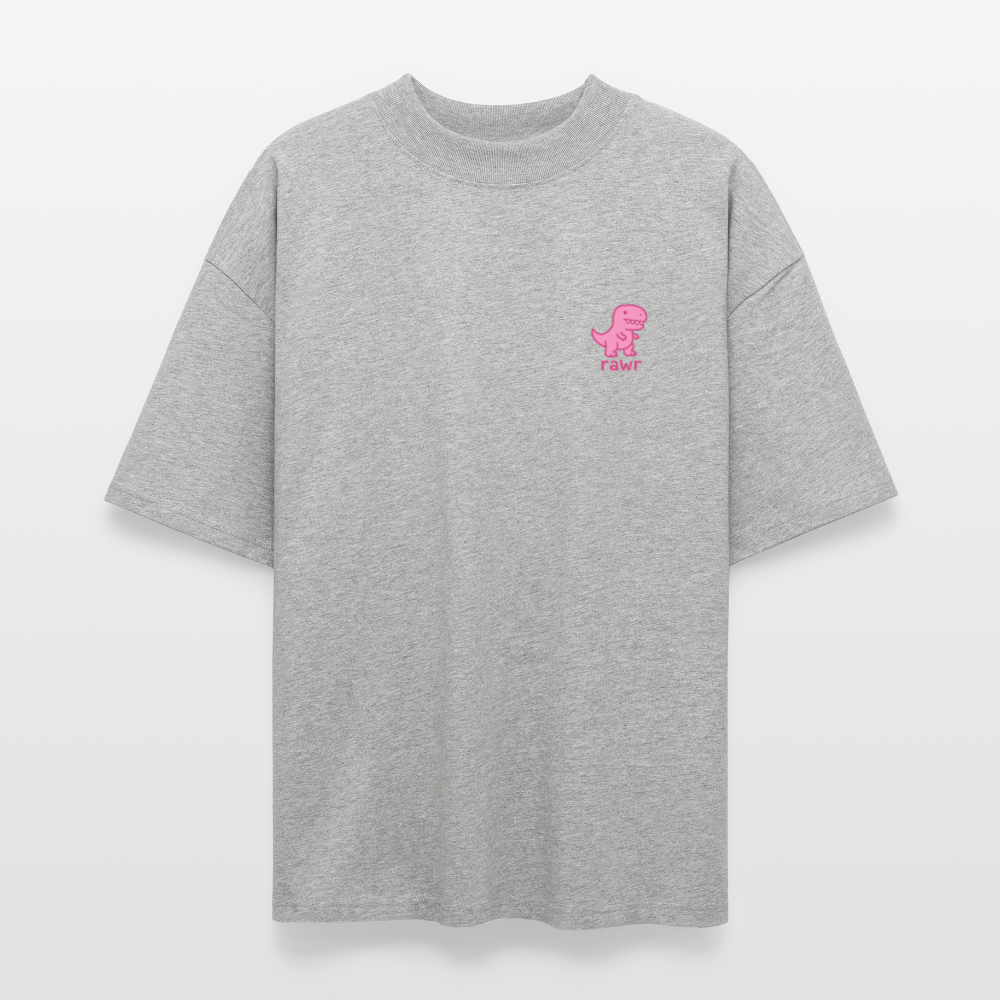 T-shirt oversize Rawr - gris chiné