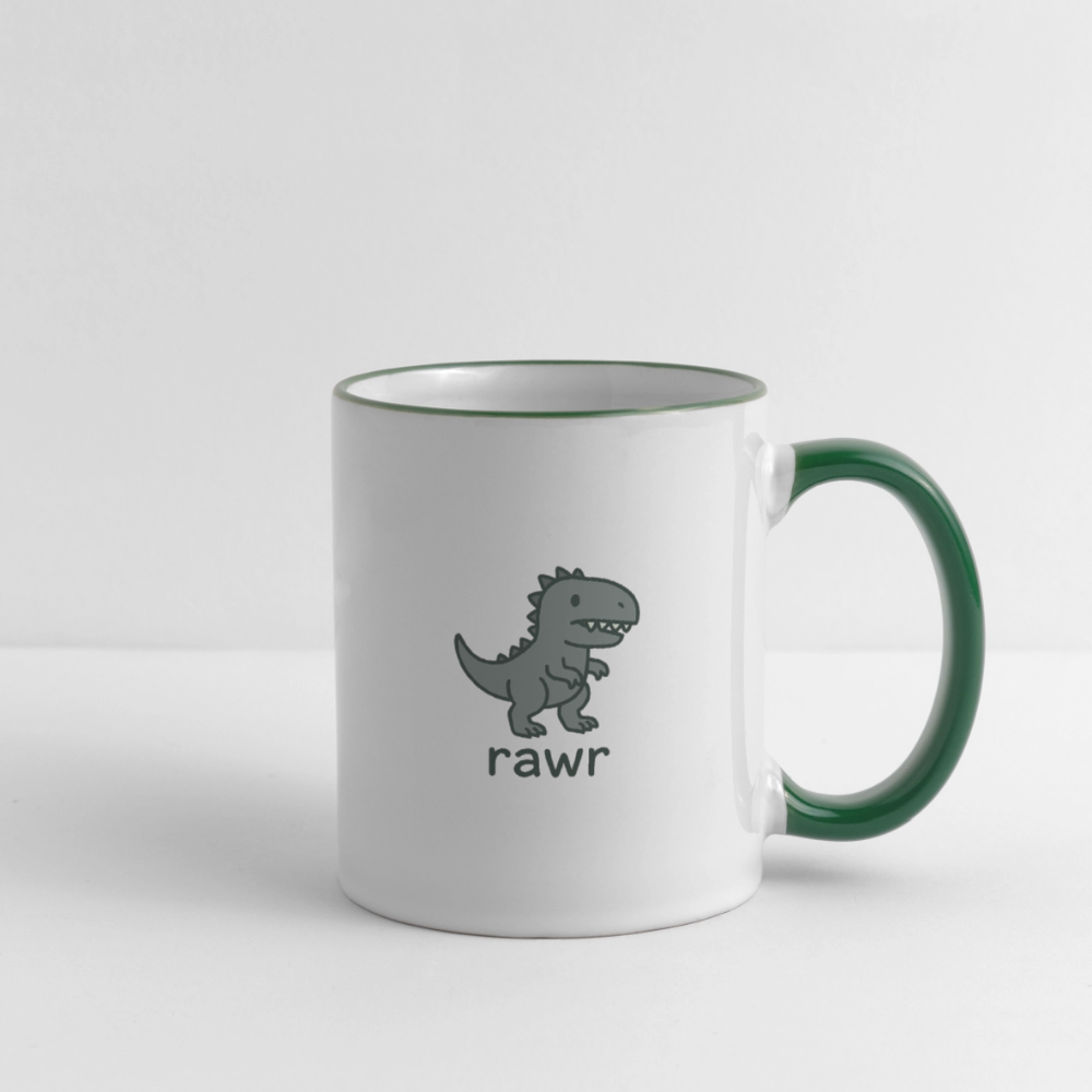 Mug Allosaure - blanc/vert foncé
