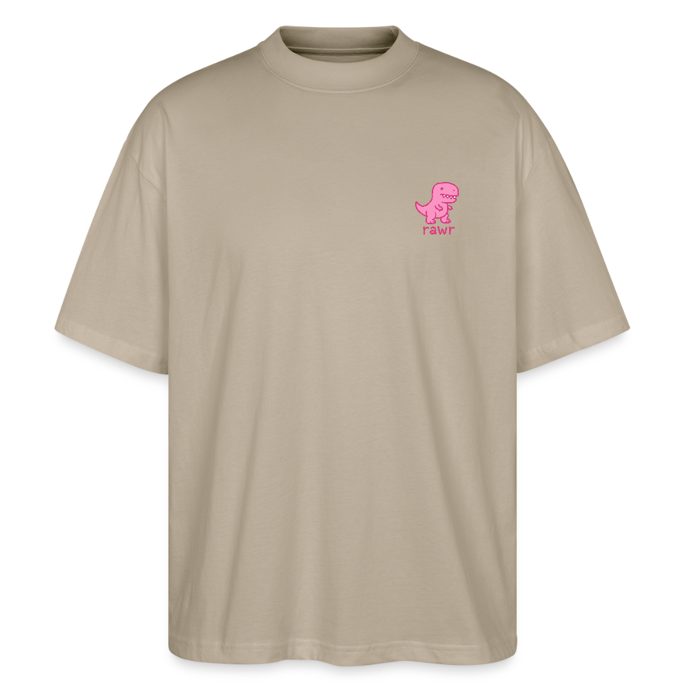 T-shirt oversize Rawr - gris pierre