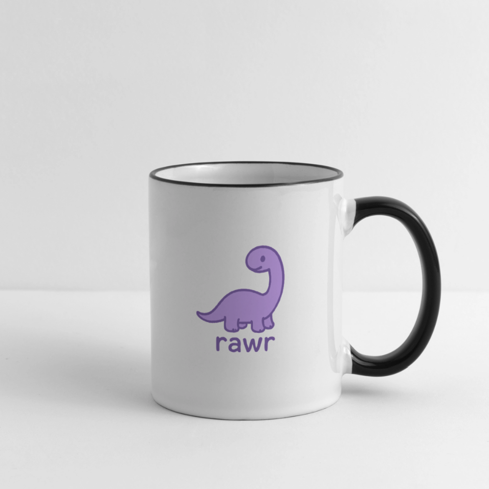 Mug Diplodocus - blanc/noir