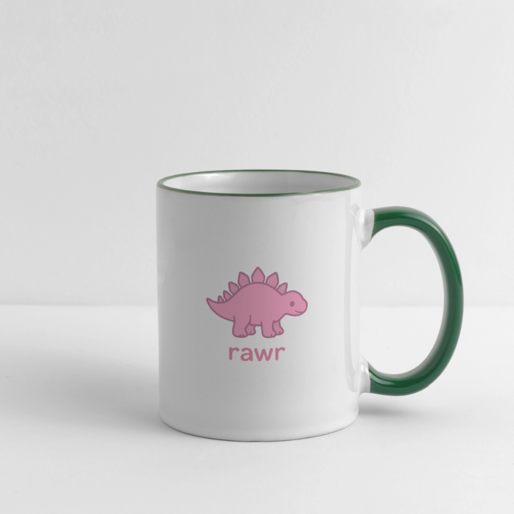 Mug Stégosaure - blanc/vert foncé