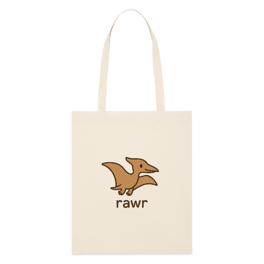 Tote bag Ptérodactyles - blanc gris