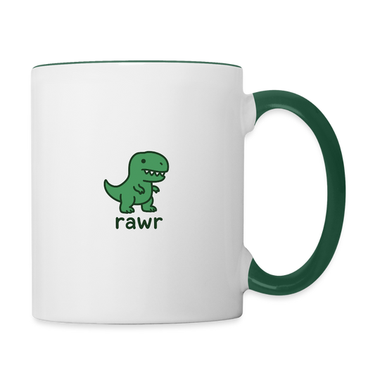 Mug 1er édition T-rex - blanc/vert foncé