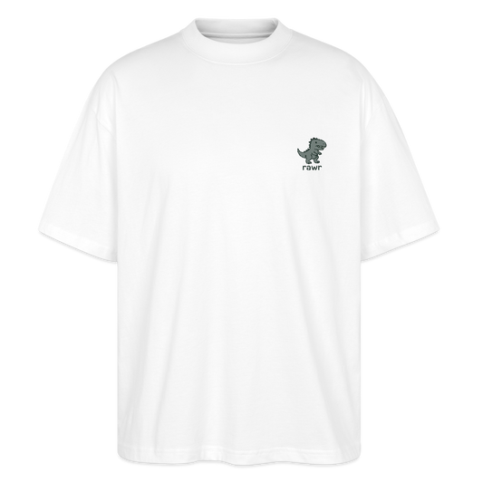 T-shirt oversize Allosaure - blanc
