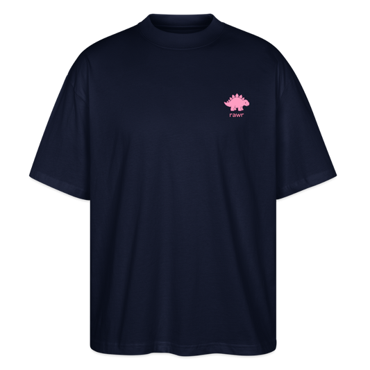 T-shirt oversize Stégosaure - marine