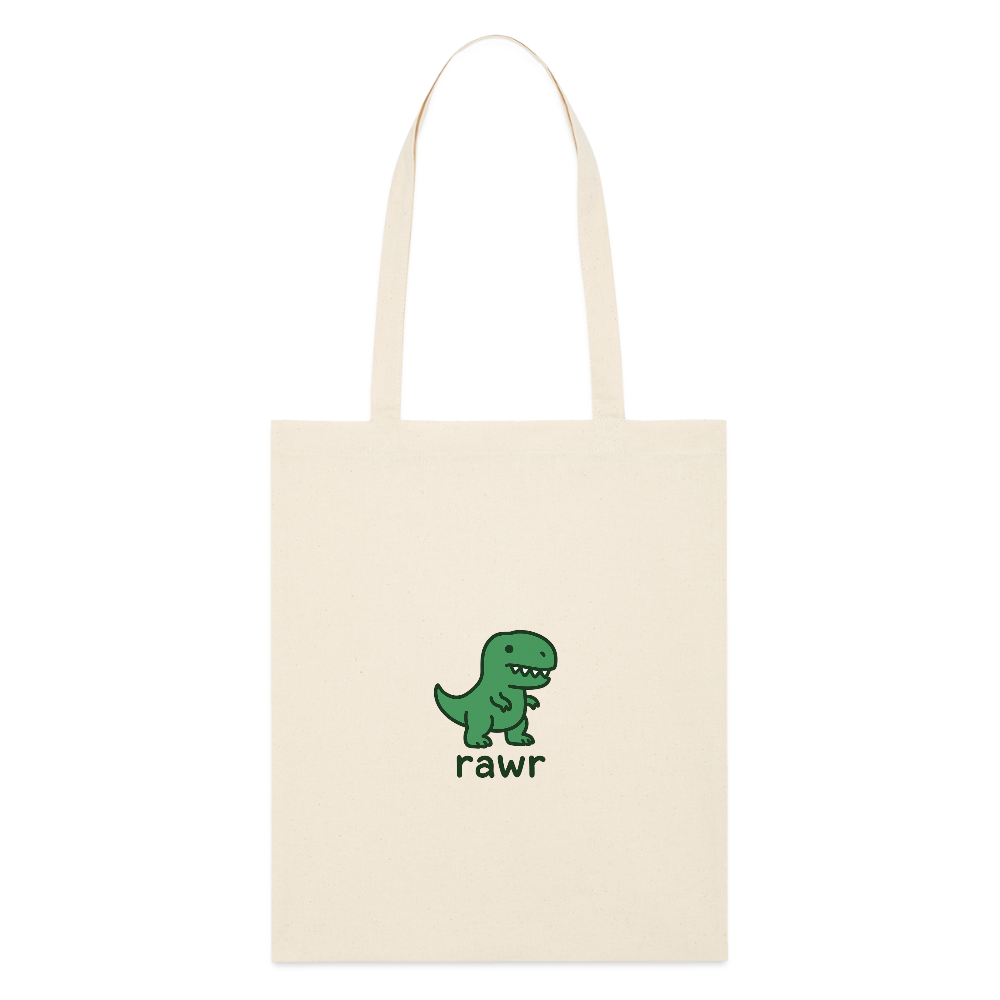 tote bag  1er édition T-rex - blanc gris