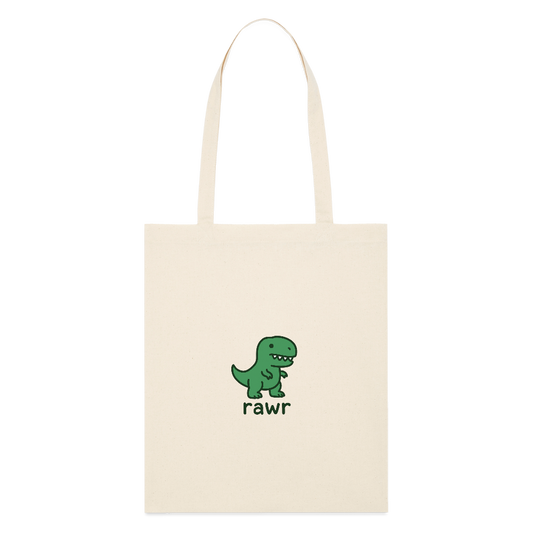 tote bag  1er édition T-rex - blanc gris