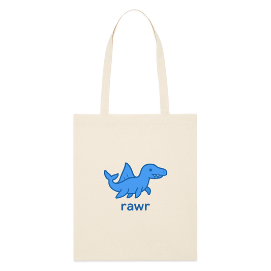 Tote bag mosasaure - blanc gris