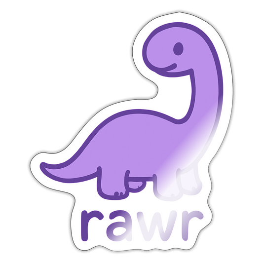 stickers Diplodocus - blanc brillant