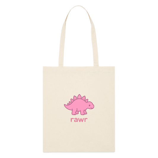 Tote bag Stégosaure - blanc gris