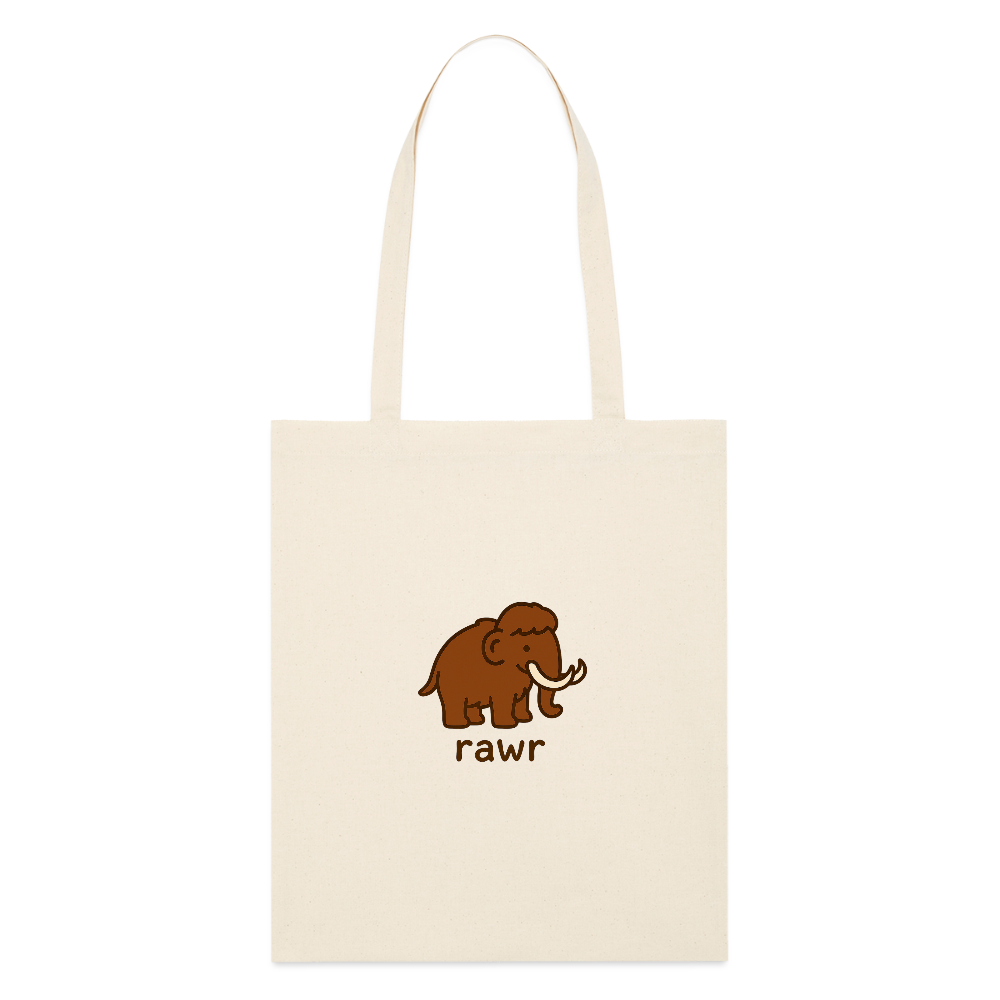 Tote bag mammouth - blanc gris