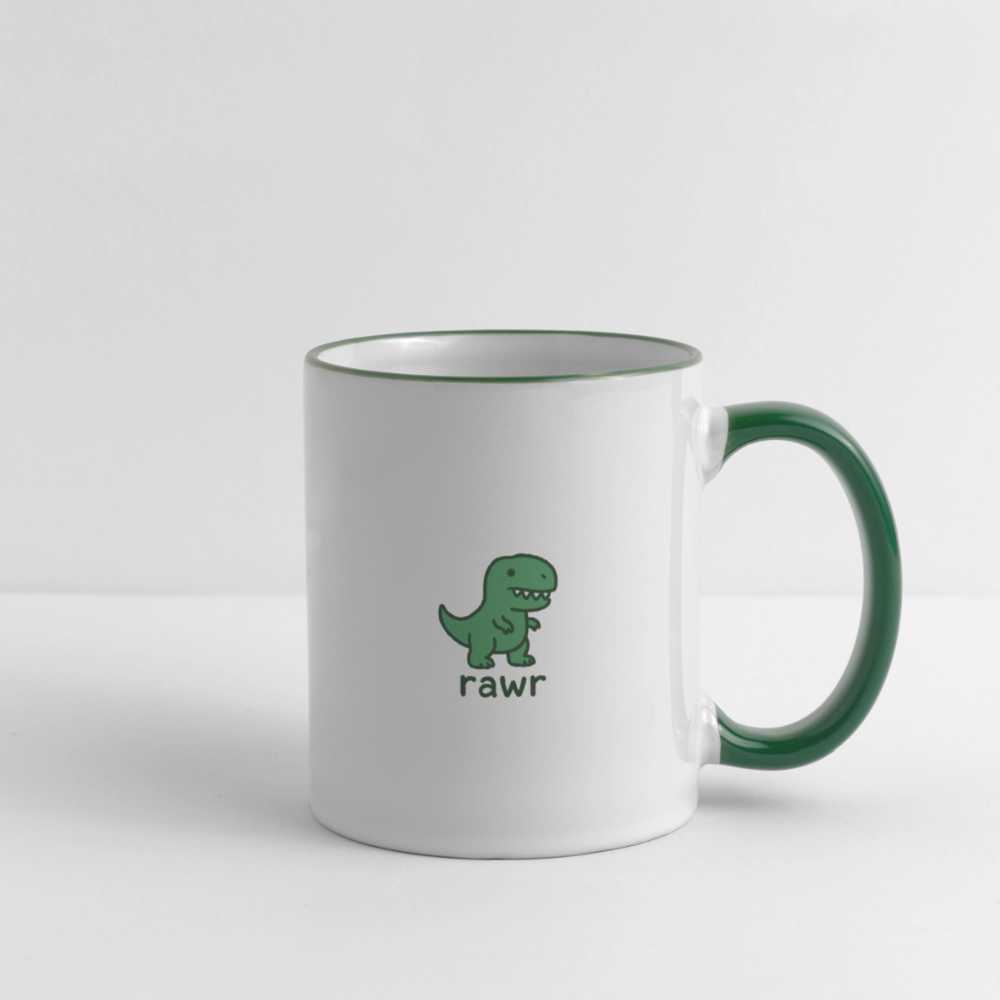 Mug 1er édition T-rex - blanc/vert foncé